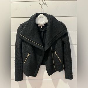 📍🖤 Black wool-blend moto jacket – Juicy Couture – Size S🖤